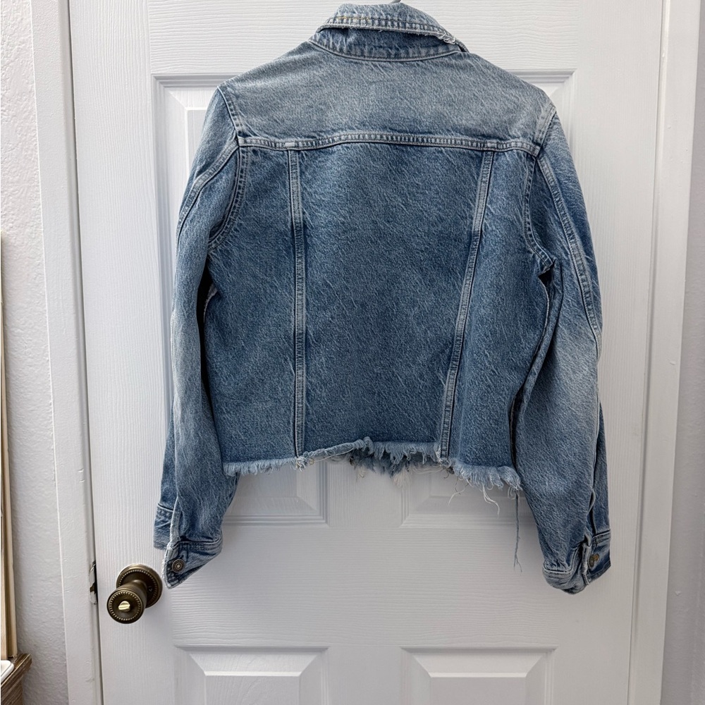 Free People Light Blue Denim Jacket - Picture 3 of 10
